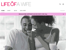 Tablet Screenshot of lifeofawife.com